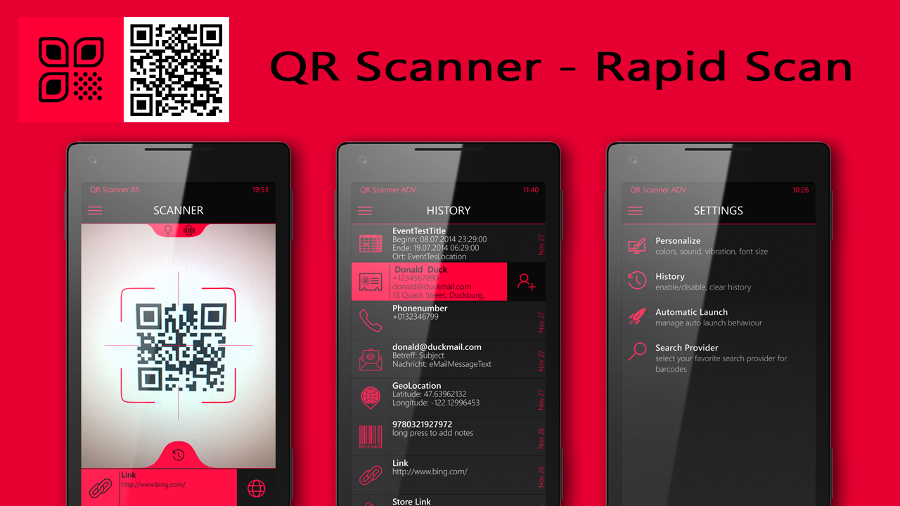 Представление разработчика: QR-сканер - Rapid Scan, новое для W10M,  обновленное для WP8.1, бесплатные коды - MSPoweruser